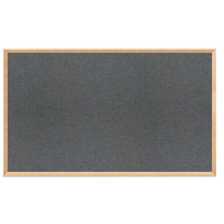 United Visual Products Decor Wood Combo Board, 72"x48", Walnut/Black Porcelain & Pearl UV705DEFAB-WALNUT-BLKPORC-PEARL